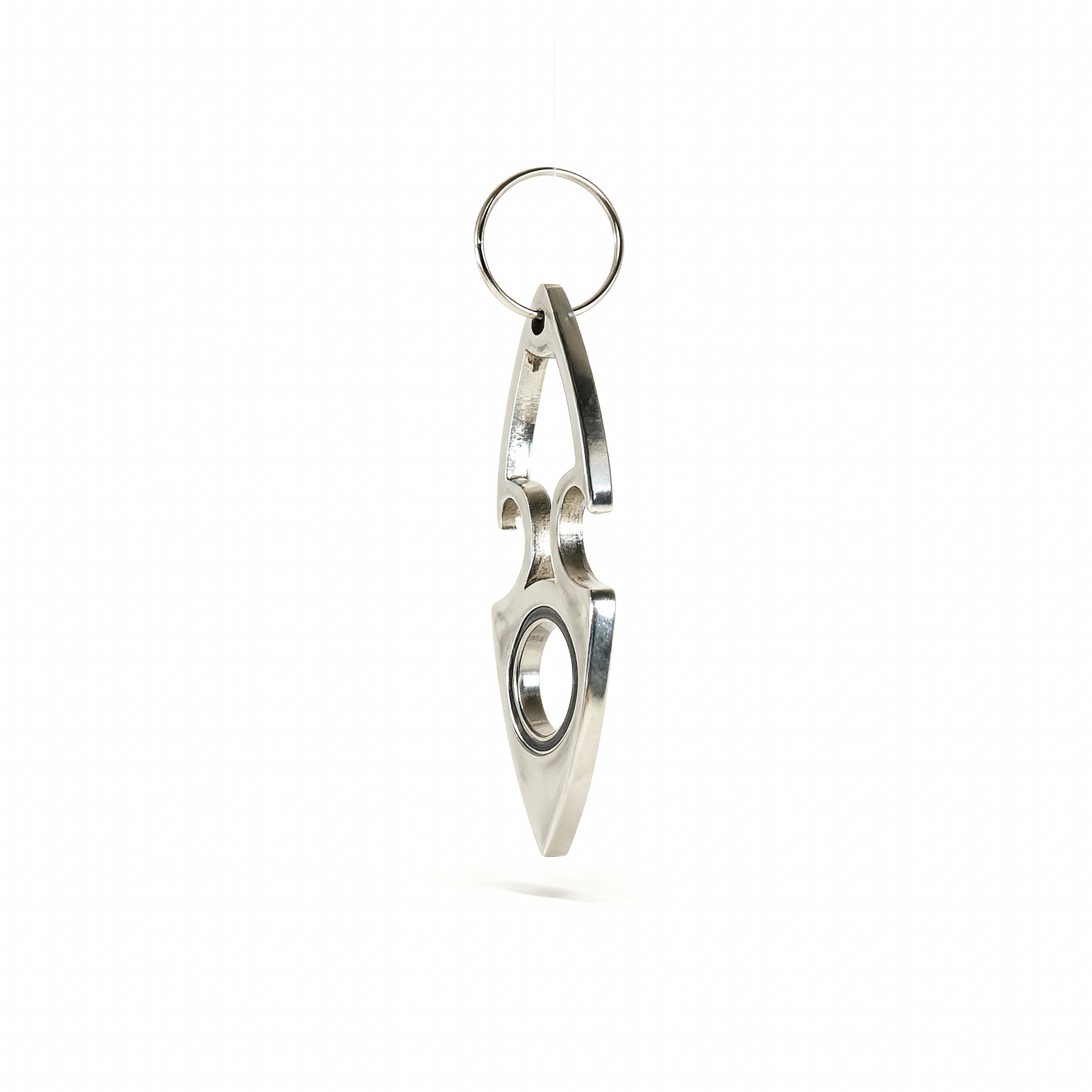 Stainless Steel Bottle Opener Keychain Spinner