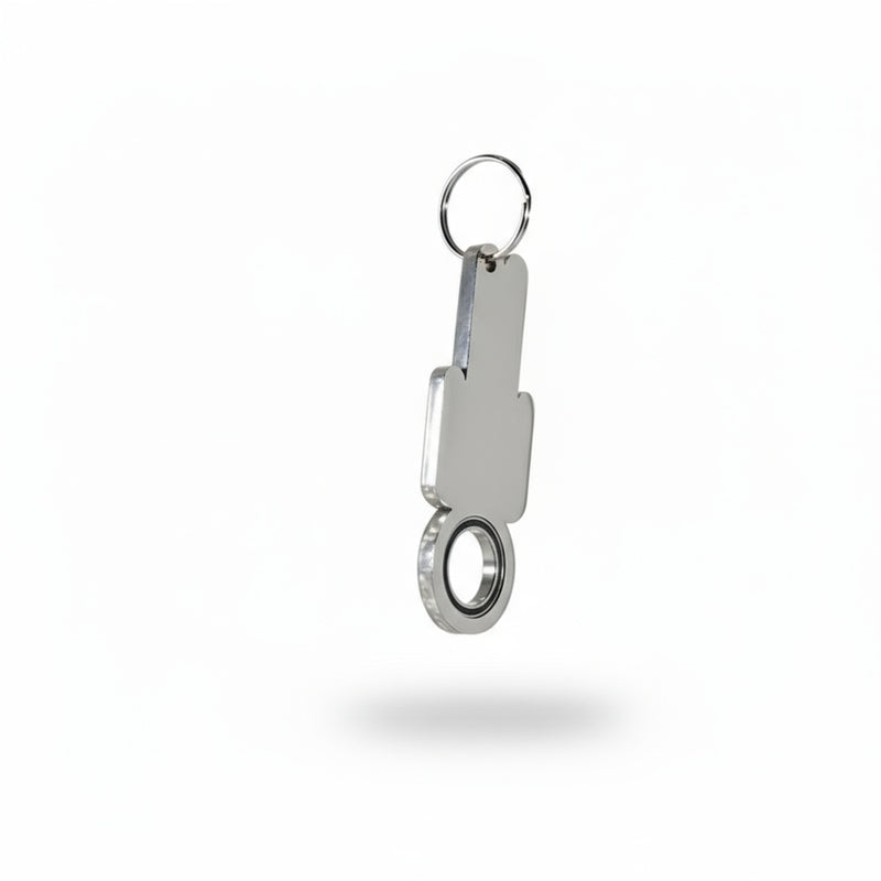 Stainless Steel Mens Keychain Spinner