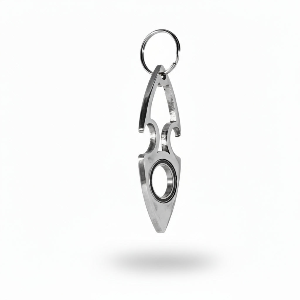 Stainless Steel Bottle Opener Keychain Spinner