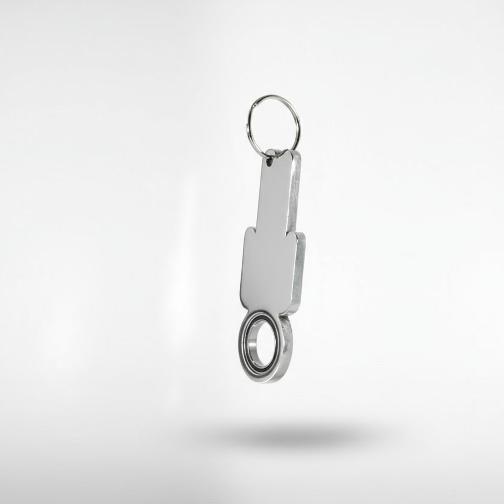 Stainless Steel Mens Keychain Spinner
