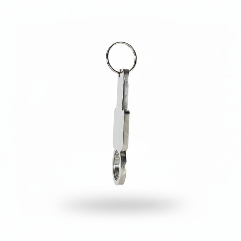 Stainless Steel Mens Keychain Spinner