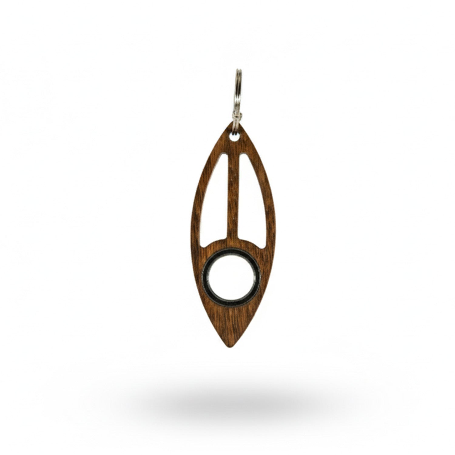 Wooden Surfboard Keychain Spinner