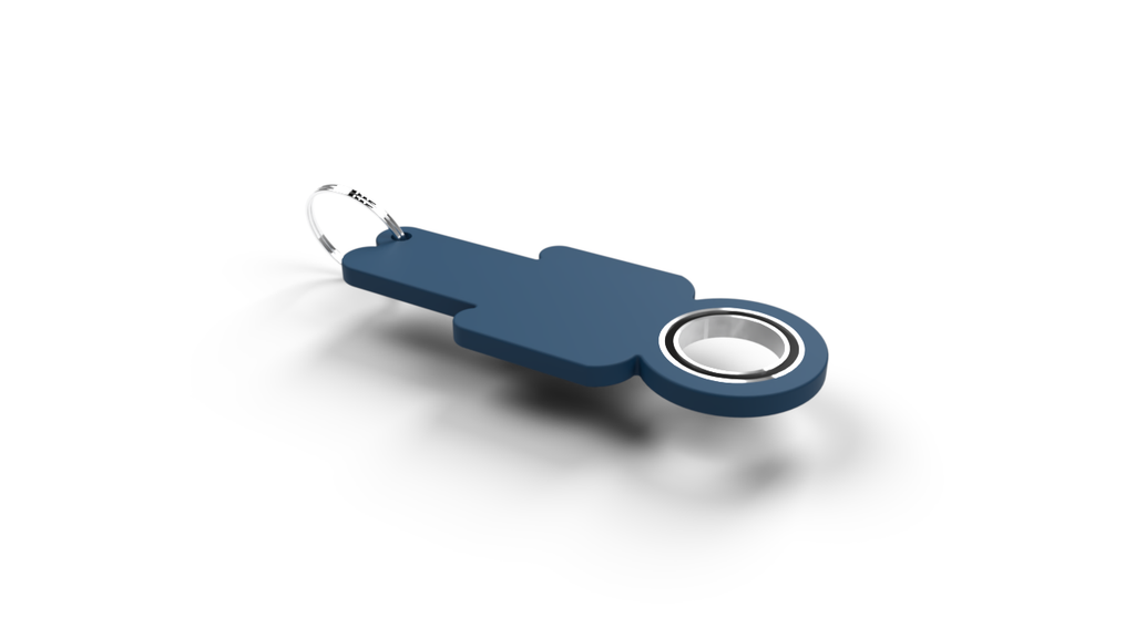 Matte 3D Printed Mens Keychain Spinner